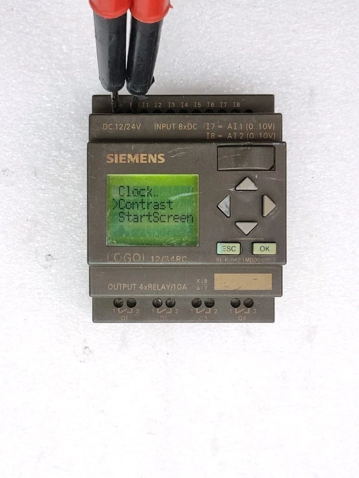 Used Siemens 6ED1052-1MD00-0BA5 12/24Vdc Logo Plc 6ED10521MD000BA5 12/24RC